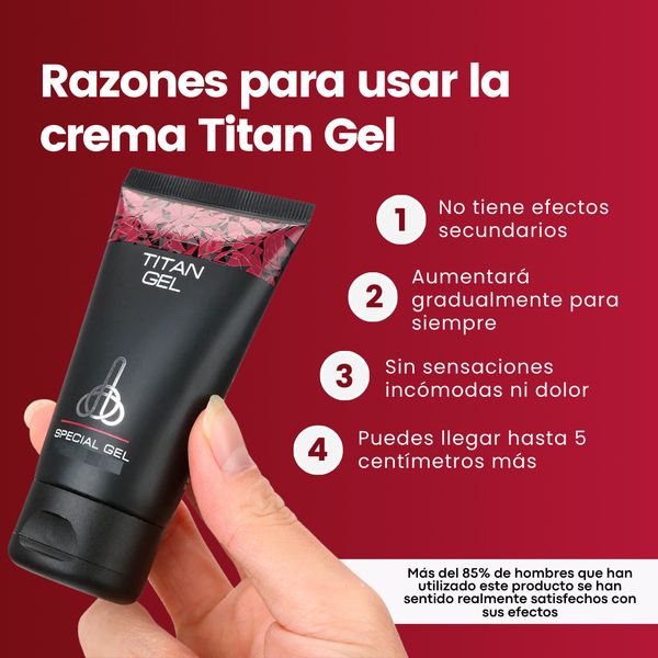Titan Gel potenciador y agrandador sexual
