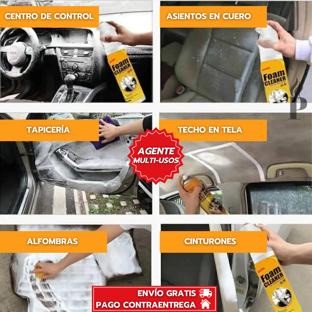 2x1 Foam Cleaner Espuma Limpiadora para Vehiculos