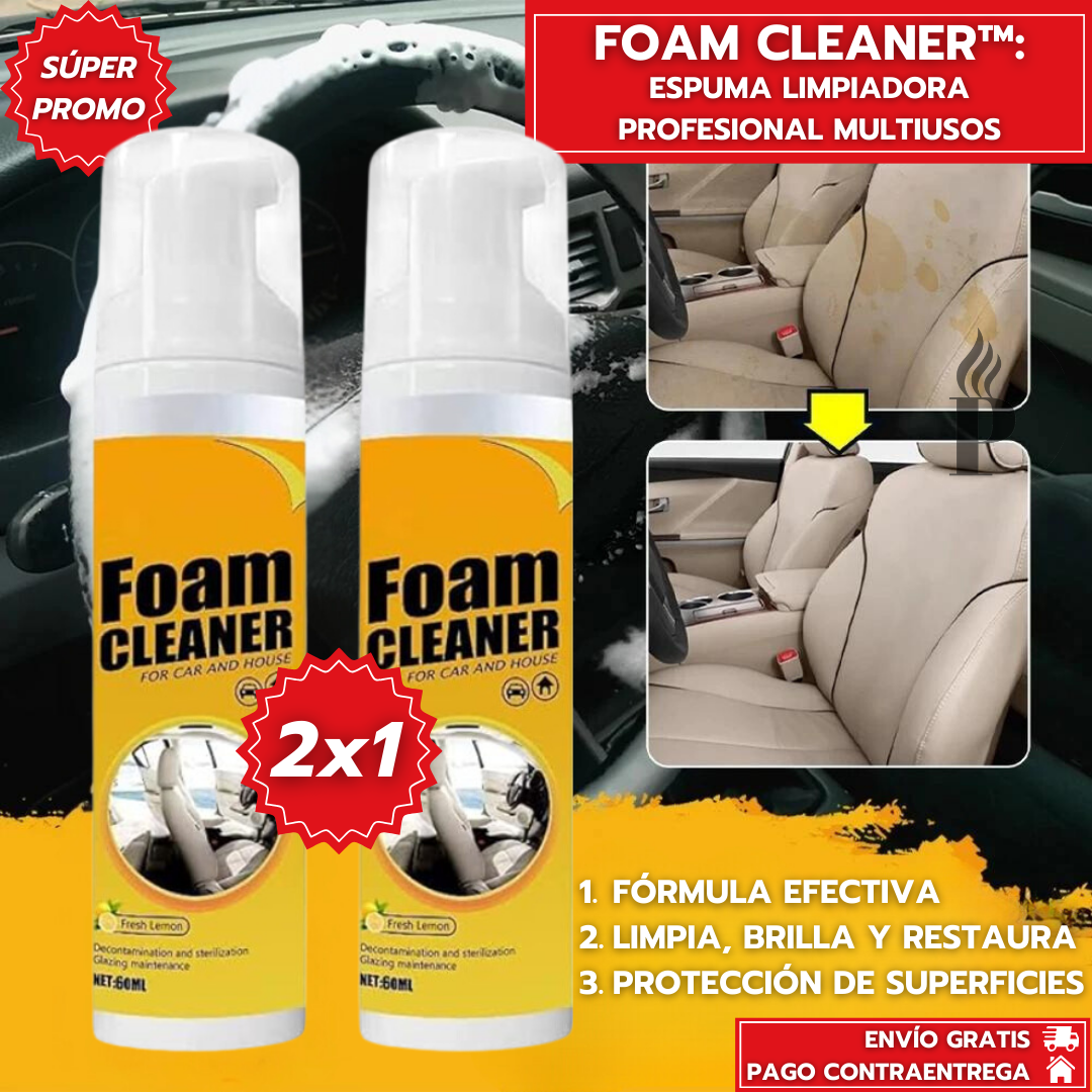 2x1 Foam Cleaner Espuma Limpiadora para Vehiculos