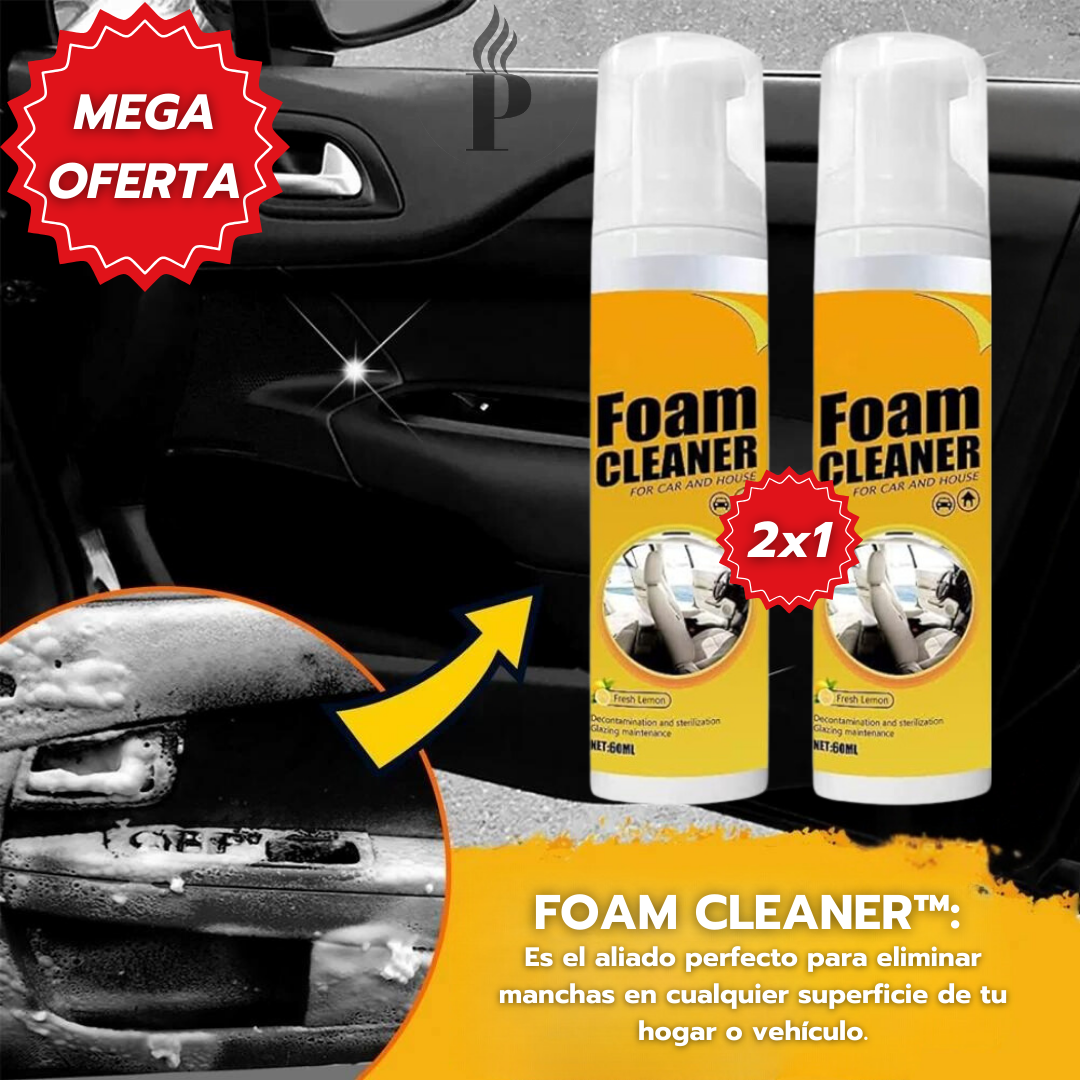 2x1 Foam Cleaner Espuma Limpiadora para Vehiculos