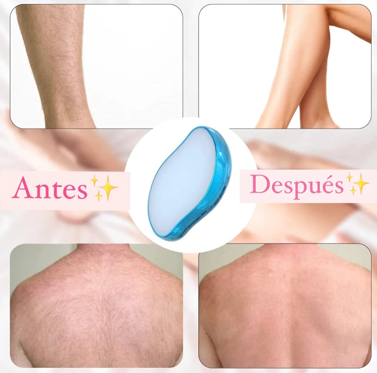 ClearSkin™ depiladora de cristal