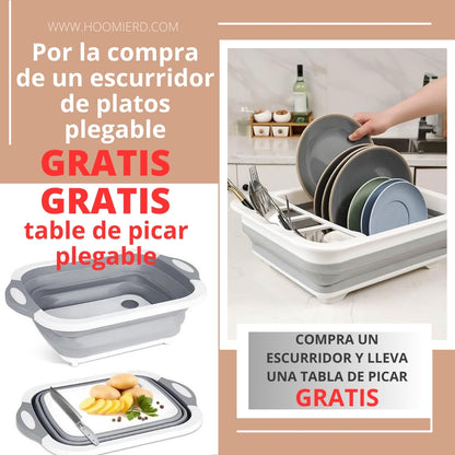 DishEase™ escurridor de platos plegable