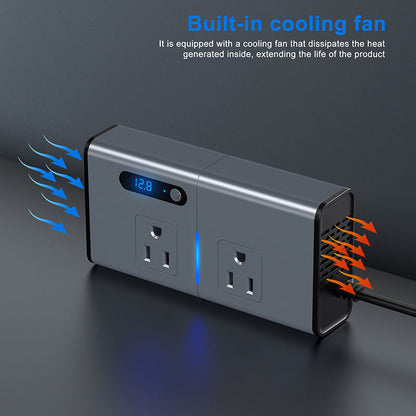 Inversor para autos 300W con USB y USB C