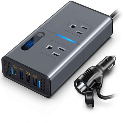 Inversor para autos 300W con USB y USB C