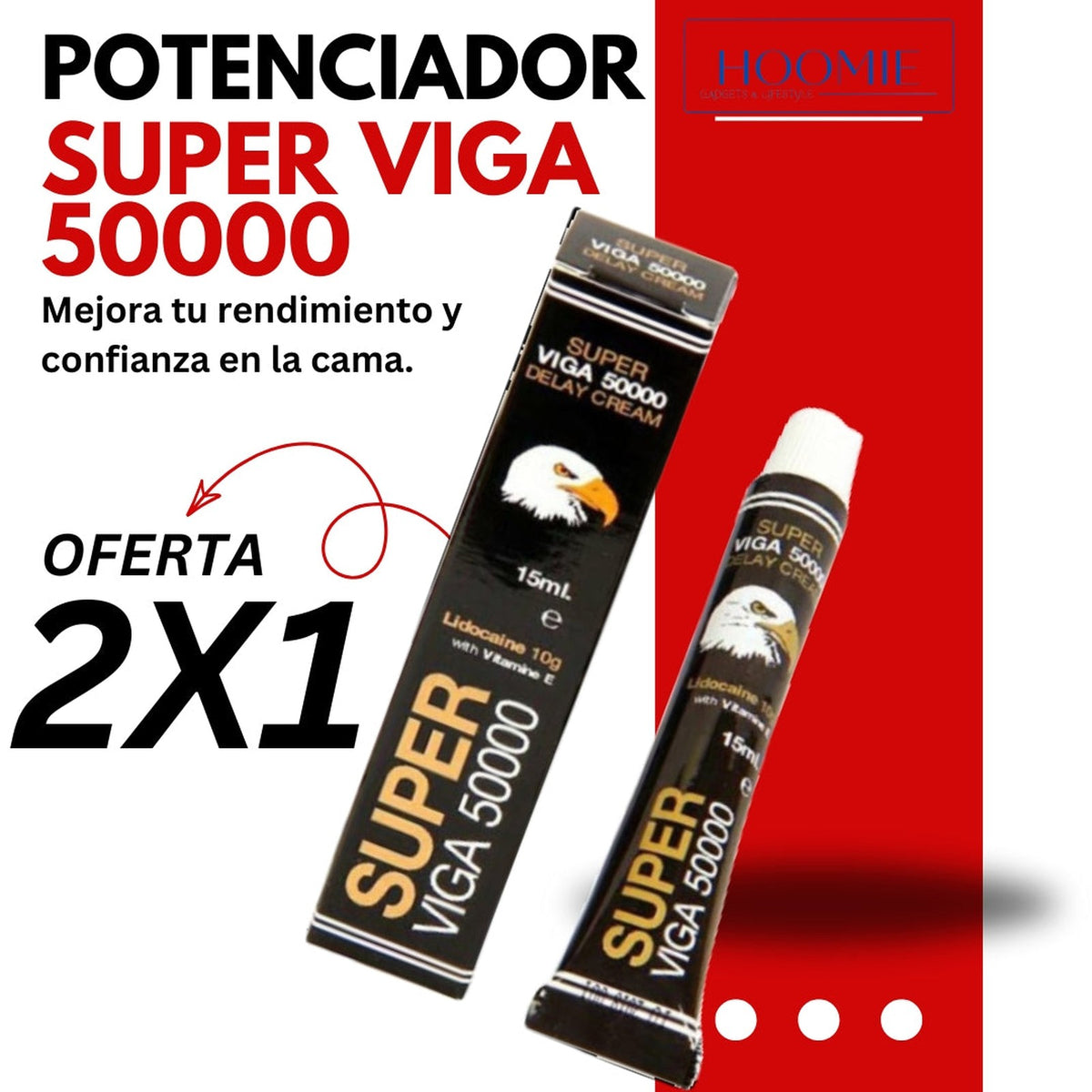 Oferta 2x1 | Super Viga 50000 Potenciador Sexual - foto de catálogo